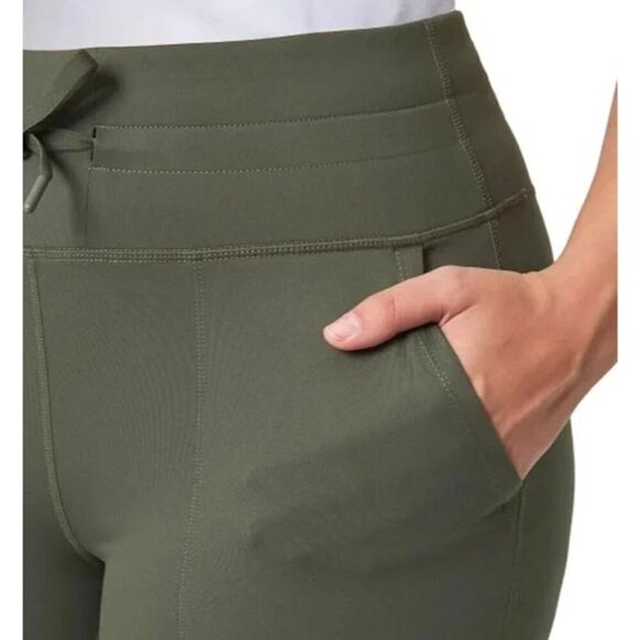 NEW Mondetta Women's M Olive Green Cropped Pants M0405 - Picture 3 of 12